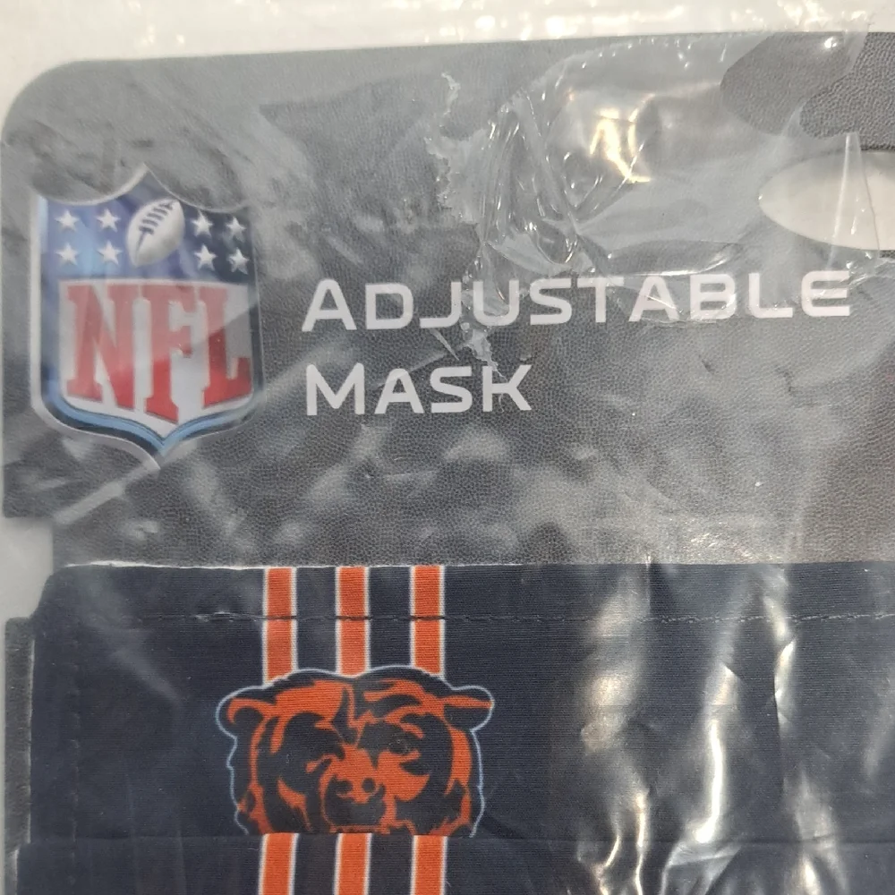 NFL Bears Navy and Orange Adjustable Face Masks